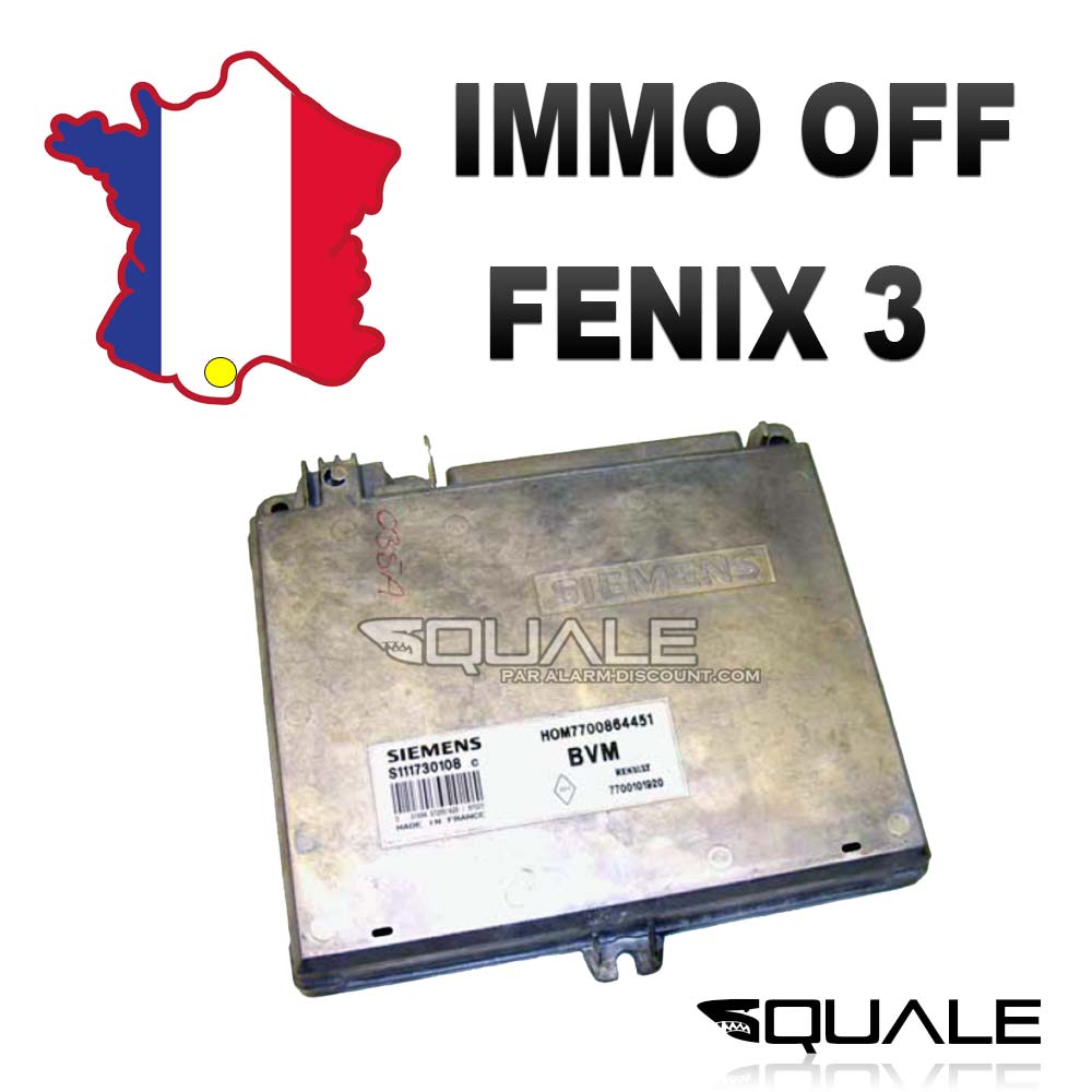 Désactivation anti démarrage FENIX 2 immo off