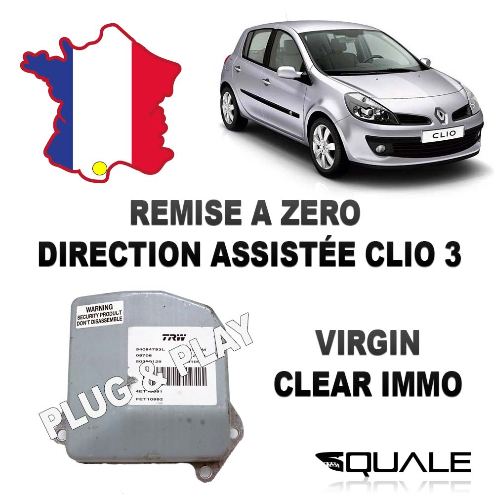 Reset immo Direction assistée CLIO 3 clear immo DAE