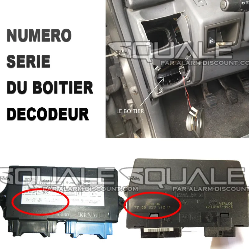 emplacement boitier décodeur clio 1