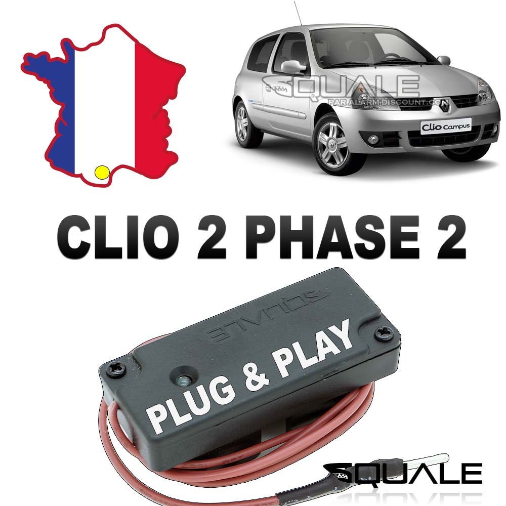 Coque de clé adaptable Renault Clio phase 2 ou Renault Twingo